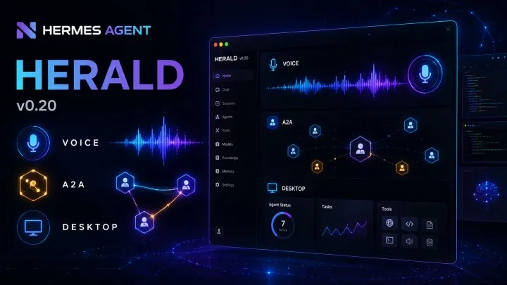 Hermes Agent 0.20 : voix, A2A et desktop